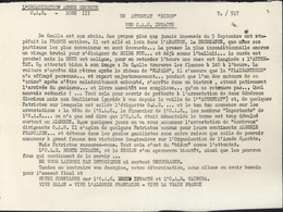 Guerre D'Algérie Tract OAS Organisation De L'armée Secrète Un Attentat Bidon OAS Intacte De Gaulle Aux Abois - Historical Documents