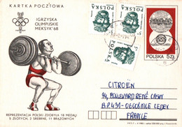 CPM - HALTEROPHILIE - Jeux Olympiques 1968 - Athlète Polonais Illustration ... - Weightlifting