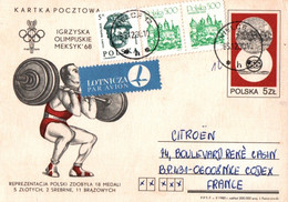 CPM - HALTEROPHILIE - Jeux Olympiques 1968 - Athlète Polonais Illustration ... - Halterofilia