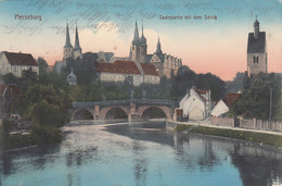 5477) MERSEBURG - SAALEPARTIE Mit Dem Schloß - Brücke HAUS DETAILS - 23.08.1915 - Merseburg
