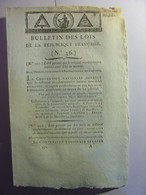 BULLETIN DES LOIS D' AOUT 1794 - TRIBUNAL REVOLUTIONNAIRE - ARMEE DES PYRENEES OCCIDENTALES - THERMIDOR AN II - Decreti & Leggi