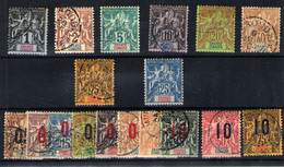 Grande Comore  Nº 1/2,4/5,7,9,12,16,20/29 . Años 1897/1912 - Used Stamps