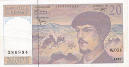 20 Francs  -  Debussy 1997 W 054   - - 20 F 1980-1997 ''Debussy''