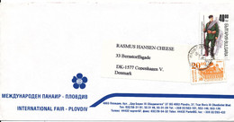 Bulgaria Cover Sent To Denmark 1996 Topic Stamps - Lettres & Documents