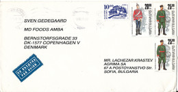 Bulgaria Cover Sent To Denmark 19-12-1996 Topic Stamps - Briefe U. Dokumente