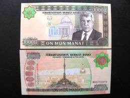 UNC Banknote From Turkmenistan 10000 Manat #15 2003, President Palace Monument $12,5 - Turkménistan