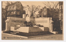MOLENBEEK  Monument érigé En L'honneur De Ses Héros De La Guerré  14-18 - Molenbeek-St-Jean - St-Jans-Molenbeek