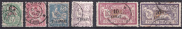 ZANZIBAR - 1902 - YVERT N° 47+48+51+52+55+56 OBLITERES - COTE = 189 EUR. - Gebraucht