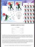 Summer Olympic Tokyo 2021 Estonia Stamp Presentation Card (engl) Mi 1015 - Estate 2020 : Tokio