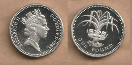 GRAN BRETAÑA 1 Pound - (Welsh Leek; Silver Proof) 1985  Silver (.925) • 9.5 G • ⌀ 22.5 Mm KM# 941a - 1 Pound