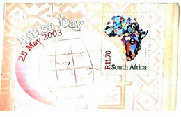 A) 2003, SOUTH AFRICA, AFRICA DAY, LIBERATION DAY, MULTICOLORED, MINISHEET - Nuevos