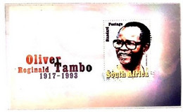 A) 2003, SOUTH AFRICA, ACTIVIST OLIVER TAMBO 1.917-1.993, X ANNIVERSARY OF HIS DEATH, MULTICOLORED, MINISHEET - Nuevos