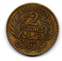Tunisie - 2 Francs 1926 TB+ - Tunisia