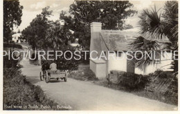 BERMUDA ROAD SCENE IN SMITHS PARISH OLD R/P POSTCARD ANTILLES - Bermuda