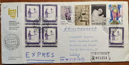 VATICANO RACCOMANDATA ESPRESSO BUSTA DA ARTISTICO OPERAIA - Priority Mail