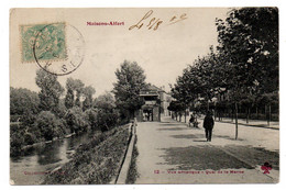 MAISONS-ALFORT--1906 - Quai De La Marne (animée).....taxée Au Verso.........à Saisir - Maisons Alfort