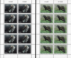 LUXEMBURGO /LUXEMBOURG / LUXEMBURG  -EUROPA 2021-"ENDANGERED NATIONAL WILDLIFE"- TWO SHEETS Of 10 STAMPS MINT - 2021