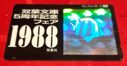 Rare Télécarte Ancienne JAPON HOLO 3 D / 110-011 -  ANIMAL - POISSON EXOTIQUE - EXOTIC FISH Hologram JAPAN Phonecard - Pesci