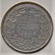 @Y@    Nederland  25 Cent   Wilhelmina 1904       (5242) - 2.5 Cent