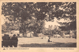 03 - BOURBON-l'ARCHAMBAULT - Le Parc - Ruines Du Château - Bourbon L'Archambault