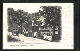 AK Bramstedt / Holstein, Gasthaus Zum Grünen Walde Mit Terrasse - Bad Bramstedt