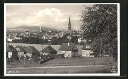 AK Löbau I. Sa., Blick Auf Den Ort Mit Kirche - Loebau