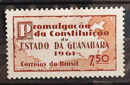 C 458 Brazil Stamp Promulgation Of The Constitution Of The Guanabara Map Law 1961 2 - Andere & Zonder Classificatie