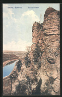 AK Bastei /Sächs. Schweiz, Basteifelsen Aus Der Vogelschau - Bastei (sächs. Schweiz)