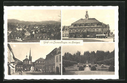 AK Emmendingen Im Breisgau, Marktplatz Mit Rathaus, Denkmal, Kirche - Emmendingen