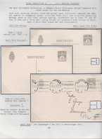 1917. DANMARK. BREVKORT 3 ØRE One Used, One Unused And One Double Card Unused With Re... () - JF420193 - Cartas & Documentos