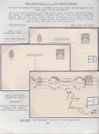 1917. DANMARK. BREVKORT 3 ØRE One Used, One Unused And One Double Card Unused With Re... () - JF420193 - Brieven En Documenten