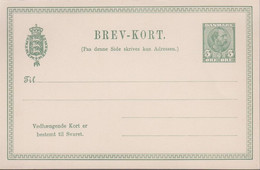 1907. DANMARK. BREVKORT Med Svar 5 ØRE Christian IX. () - JF420216 - Brieven En Documenten