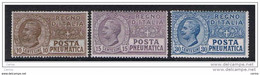 REGNO:  1913/23  P. PN.  EFFIGIE  -  S. CPL. 3  VAL. N. -  SASS. 1/3 - Pneumatische Post