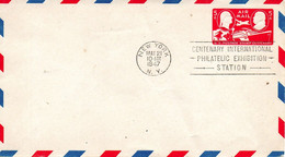 USA. Enveloppe Pré-timbrée Avec Oblitération De 1947. Centenaire Du Timbre. - Other & Unclassified