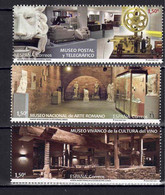 ESPAÑA 2021 ** MNH ED. 5466/5468 MUSEOS: POSTAL Y TELEGRAFICO-MADRID, ARTE ROMANO-MERIDA Y CULTURA DEL VINO-LA RIOJA - Unused Stamps