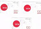 MACEDONIA (MAKEDONIA) - ONE (GSM RECHARGE)  - LOT OF 3 WITH DIFFERENT  EXPIRY  -   USED  -  RIF. 2958 - Macedonia Del Norte