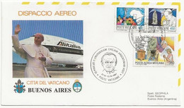 Lettre Tour Du Monde Du Pape Buenos Aires - Storia Postale