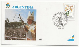 Lettre Tour Du Monde Du Pape Argentine - Covers & Documents