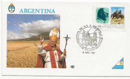 Lettre Tour Du Monde Du Pape Argentine - Briefe U. Dokumente