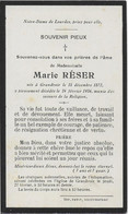 GC . GRANDVOIR ..-- Melle Marie RESER , Née En 1872 , Décédée En 1936 . - Neufchâteau