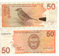 NETHERLANDS  ANTILLES    50 Gulden      P30h   ( 2016   Sparrow-bird )  UNC - Antille Olandesi (...-1986)