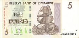 5 NZ Banknote 2007 Bank Of Zambia UNC Bankfrisch - Zaïre