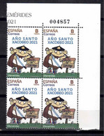 ESPAÑA 2021 ** MNH ED. 5488 AÑO SANTO XACOBEO 2021 BL.4 - Unused Stamps