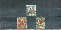 Mayotte 1912 Yt 23 25 28 - Used Stamps