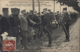 CPA CP Grandes Manoeuvres Du Bourbonnais 1909 Général Trémeau, Généralissime De L'armée Française Reçoit Officiers - Manovre