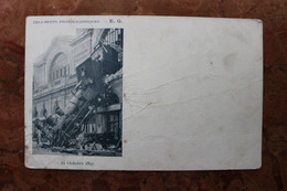 PARIS 14 (75) - GARE MONTPARNASSE - DERAILLEMENT DU TRAIN - 23 OCTOBRE 1895- (ETAT) - Stations, Underground