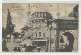 Turquie Constantinople Mosquée Laleli Shop Boutique Commerce Cachet 31/12/1913 Au 5/01/1914 Carte Réexpédiée Marcophilie - Türkei