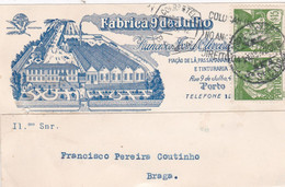 PORTUGAL - ADVERTISING CARD - PORTO - FABRICA 9 DE JULHO - FISCAL STAMP - Flammes & Oblitérations