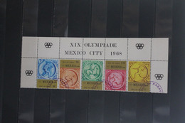 Isle Of Pabay; XIX Olympische Spiele Mexico City 1968 1965, 5 Werte,  Zusammendruck, Gezähnt, Oberrand, EST; Lesen - Fiktive & Specimen