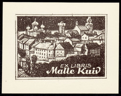 EXLIBRIS Für Malle Kuiv Motiv: Baltische Stadt Ex Libris - Ex-Libris